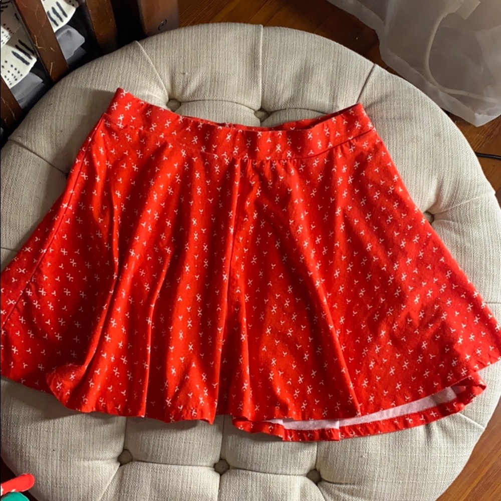 Red circle skirt